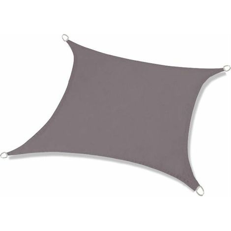 Voile d'ombrage 2x3 m protection contre la chaleur voile d'ombrage protection solaire UV protection solaire terrasse graphite - gris (1/3)