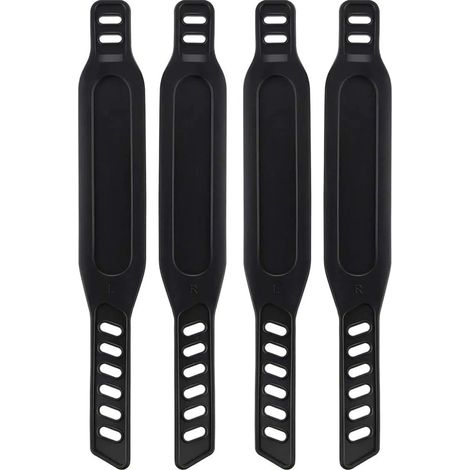 MINKUROW Heimtrainer Pedalriemen Hochwertige Heimtrainer Riemen Heimtrainer Zubehör Bike Schwarz Pedalriemen für Fahrräder Heimtrainer Zuhause oder Fitnessstudio 2 Paar (1/5)
