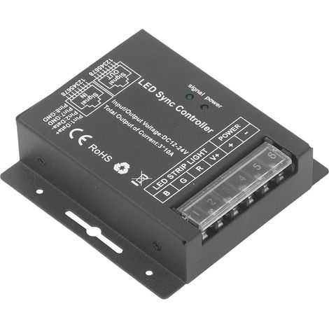 Contrôleur de gradation RGB, module de gradation LED, télécommande à 24 touches pour rubans LED, 12-24 V CC