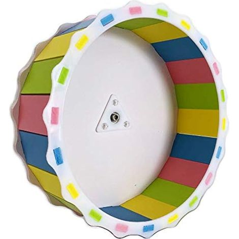 Jouet d'exercice pour hamster - Roue d'exercice silencieuse - Accessoire adorable pour cage à hamster - Convient aux petits gerbilles, chinchilla (1/5)
