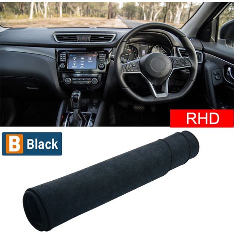 (Noir RHD) Convient pour Nissan Qashqai J11 2014-2018 2019 2020. Housse de tableau de bord, tapis de protection solaire, coussinet antidérapant et accessoires. (1/5)