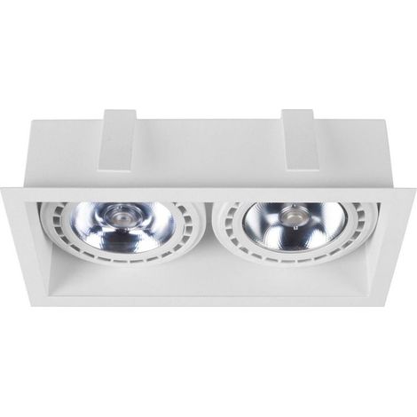 Einbaulampe 2-flmg Weiß