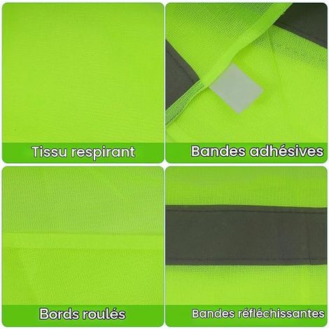 Gilet De SéCurité, Vert Fluorescent Gilet Unisexe (1/3)