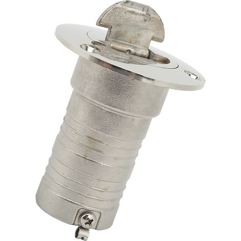 Bouchon de remplissage d'huile pour pont marin avec couvercle sans clé, en acier inoxydable poli miroir, convenant aux bateaux, yachts, camping-cars et véhicules à essence. (1/5)
