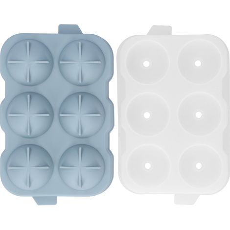 Ice Ball Maker Mold 6‑Hole Round Silicone Sphere Tray with Lid Hand‑Made DIY Tools (1/5)