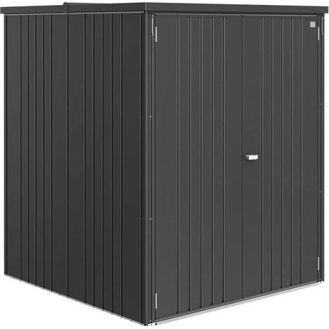 Biohort Armadio da Esterno 150 Large Grigio Quarzo Metallizzato 184x156x155 cm