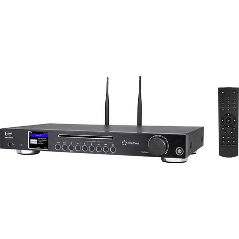 Renkforce RF-DAB-IR1702 Internet CD-Radio DAB+, FM, Internet CD, Bluetooth®, DLNA, WLAN, Internetrad