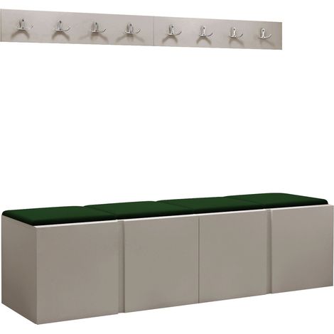 Conjunto para recibidor Pinis VII, Polo 889, 0x0x0cm, Tapiz, Aglomerado laminado, Montada en la pared, Colocada (1/5)