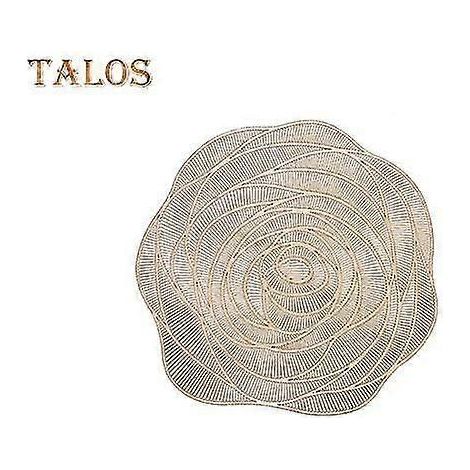 Set de table ajouré, résistant à la chaleur, pratique et idéal pour les chambres d'étudiants. Motif rose, design ajouré, résistant à la chaleur et idéal pour les dortoirs. (1/5)