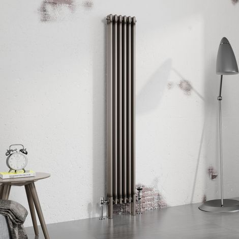 Warmehaus Traditional Radiator Raw Metal 1800x292mm Triple Column (1/5)