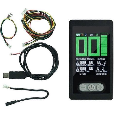 Tachometer für E-Bikes mit LCD-Bildschirm, GPS, PAS, IP65 wasserdicht, für das Armaturenbrett von E-Mountainbikes (1/5)