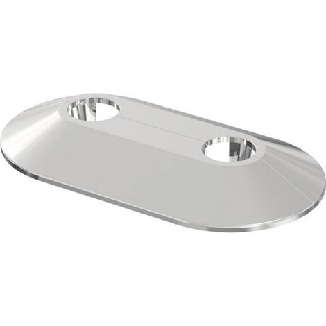 Flamco RVDC Doppelrosette 15/50mm aus Kunststoff, Chrom (1/2)