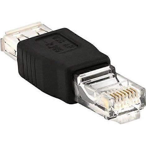 Adaptateur USB Type A USB 2.0 femelle vers Ethernet mâle (1/5)