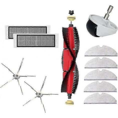 Accessoires pour aspirateur Xiaomi Roborock S5 Max S55 S6 S60 Pure S5max : chiffon de nettoyage, filtre HEPA, brosse principale, brosses latérales. (1/5)