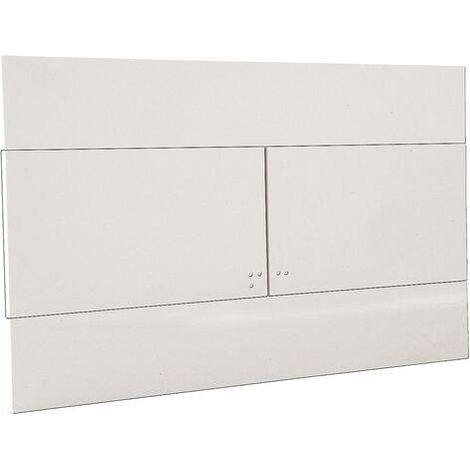 Plaque de commande 3/6 litres carrée blanche - ROLF (1/2)