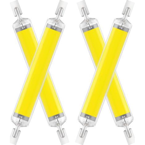 LED 118mm Dimmable Hightlight Bulb, 20W LED COB Light Bulbs Equivalent to R7S 160W Halogen Lamp, R7S LED Flashlight 118mm, R7S LED Bulb 1600LM, AC 220-240V, Pack of 4 (Natural White 4000K)