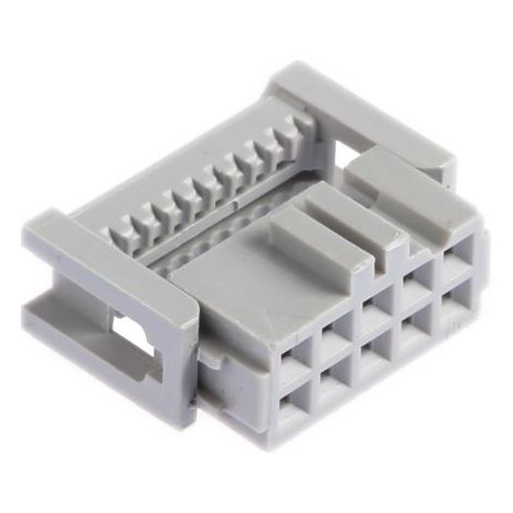 Connecteur IDC 3M Femelle, 10 contacts, 2 rangées, pas 2.54mm, Montage sur câble, série 891 ( Prix pour 1 )
