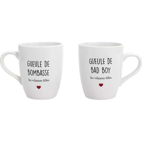 Coffret 2 mugs inscriptions humour (1/4)