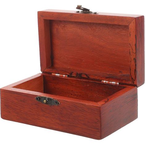 Coffret à bijoux en bois vintage, boîte à bijoux portable, organisateur d'objets décoratifs