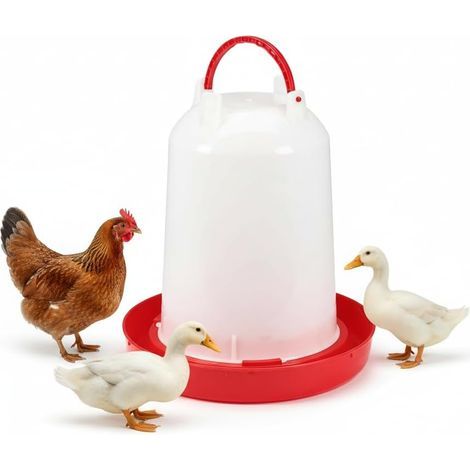 Plastic Waterer, 15 Liters, Semi-Transparent, With Handle, For Poultry (1/5)