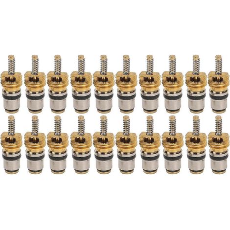 Lot de 20 valves haute pression pour la plupart des systèmes de climatisation automobile et démonte-pneus. (1/4)