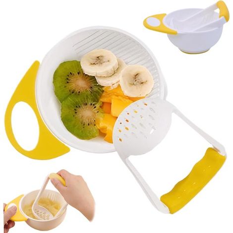Máquina para preparar alimentos para bebés, molinillo de alimentos resistente al calor para padres primerizos, máquina para hacer purés de bebé (1/5)