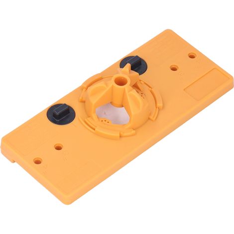 Gabarit de perçage pour charnières invisibles en ABS, outil de positionnement et de repérage pour perceuse d'établi (jaune)
