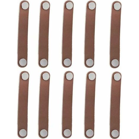 MINE 10 Pièces 128mm Rétro En Cuir Tiroir Poignées De Porte / Boutons / Poignées / Pour Armoire Penderie Porte-Documents Valise Armoire À Vin Boîte En Bois Boîte Cadeau Boîte À Chaussures Matériel De (1/5)