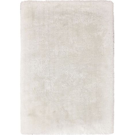 Tapis Shaggy Fait Main "Cosy" Blanc 80 x 150 cm (1/4)