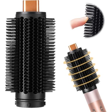 Brosse ronde volumisante pour Dyson Airwrap, lisse cheveux secs et bouclés, réduit frisottis, compatible HS01/HS05/HS08, cuivre (1/5)