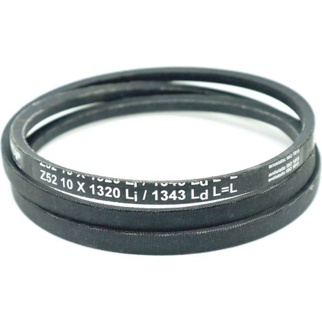 Courroie trapézoidale lisse Contitech Conti V Z52 10 x 1320 Li / 1343 Ld
