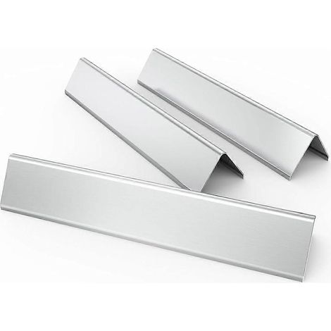 Barres Flavorizer 7635 de 38,9 cm (15,3 po) pour barbecue Weber Spirit E210 et E220 avec commande frontale, pièces de rechange pour plaque chauffante en acier inoxydable, lot de 3 (1/5)