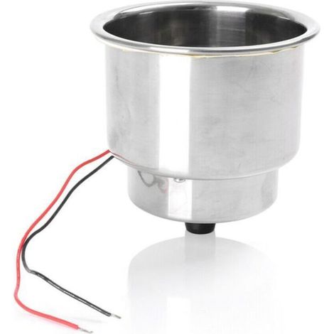 Porte-tasse à thé 8 LED bleues, accessoires de yacht, acier inoxydable 304.
