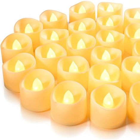 20 pcs Bougies LED Flamme Vacillante Lumière ,Bougies électriques Bougies de noël pour noël,Arbre de noël,pâques,Mariage (1/5)