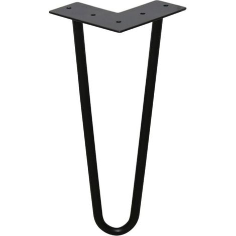 ALOVZE 4 x Haarnadelbeine, Tischbeine aus Stahl, DIY-Tischgleiter, austauschbare Tischbeine, 2 Steigbügel, 20 cm (1/4)