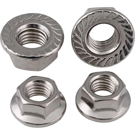 Écrous hexagonaux à bride DIN6923 M3 M4 M5 M6 M8 M10 M12, de (1/2)