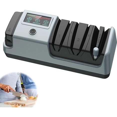 Aiguiseur Couteaux, Aiguiseur Professionnel Aguiseur De Couteau,Système D'affûtage en 3 étapes,Ustensiles De Cuisine Pour Un Affûtage Et Un Polissage Rapides (1/5)