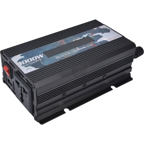 300-W-Smart-Stromwandler mit Display, Aluminiumlegierung, DC12V auf AC220V Wechselrichter (1/5)