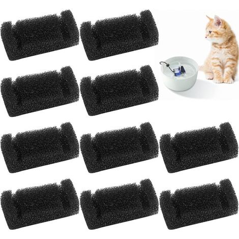Pack of 10 foam filters for cat water fountains, sponge filter for cat fountains (1/5)