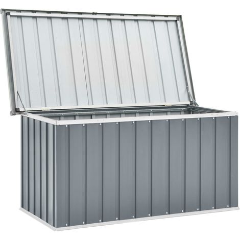 Cassetta portaoggetti per mobili da giardino 129 x 67 x 65 cm grigio 020013082
