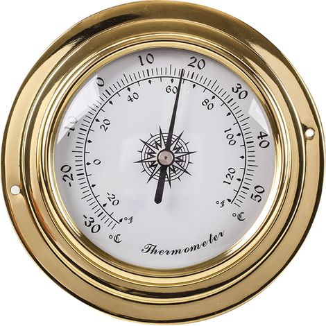 Thermomètre, hygromètre, baromètre, horloge des marées