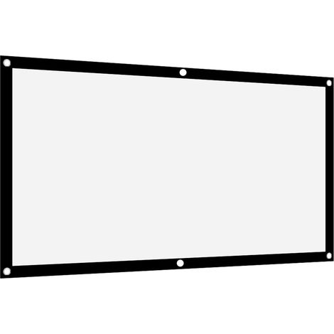 Écran de projecteur Portable HD 16: 9 écran de cinéma de projecteur sans pli 40 Pouces - Rideau de Projection épaissi 120 Pouces pour(60 inches) (1/5)