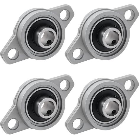4 Pièces Paliers a Semelle Roulements à Bride Rhombique Bloc D'oreiller Roulements a Billes Bride Roulement (10mm Diamètre Intérieur) (1/5)