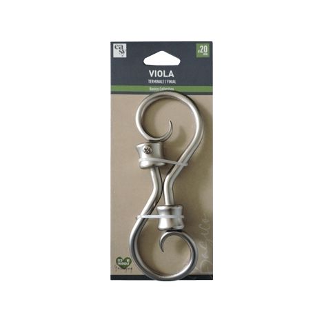 SET 2 TERMINALI VIOLA NICHEL