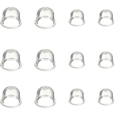 12 Pièces Carburateur Amorce Pompe Ampoule 19 mm et 22 mm Poire Pompe Amorcage Accessoires de Carburateur pour Debroussailleuse Tronçonneuse Souffleur Tondeuse (1/5)
