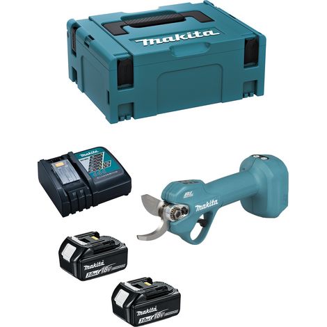Tijeras de poda MAKITA DUP181RFJ (2 x 3,0 Ah + DC18RC + MAKPAC 2) (1/5)