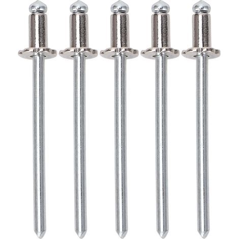 Cocoarm 4pcs Rosette en Aluminium Rosette Rose Rivets de Longue Durée Amélioration Professionnelle de la Performance Easy Installation Easy Installation For Amc Vin Door Tag (SILVER).. (1/5)