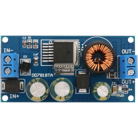 Module régulateur abaisseur DC-DC 2.1A haute tension, entrée 10-80V, sortie 5V, convertisseur Buck pour alimentation, usage industriel et électronique. (1/5)