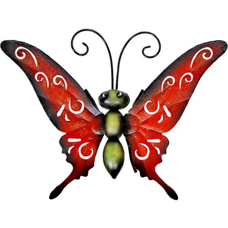 Signes Grimalt Wedge Wall Garden Ornement mural du jardin rouge - 21x3x15cm