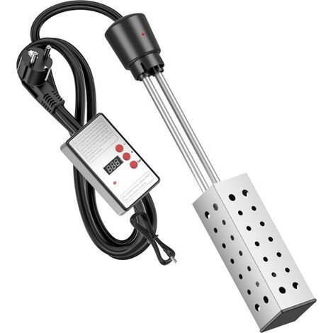 Chauffage immersion électrique pour seau, piscine ou baignoire, haute puissance, thermostat (1/5)